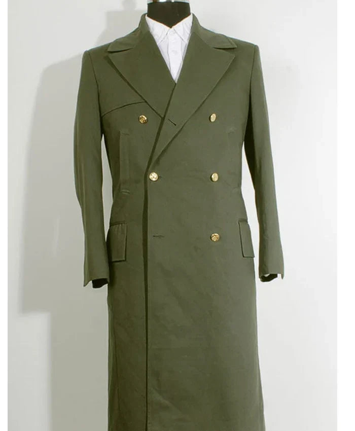 11th Doctor Matt Smith Green Trench Coat