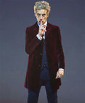 12 Doctor Maroon Velvet Coat