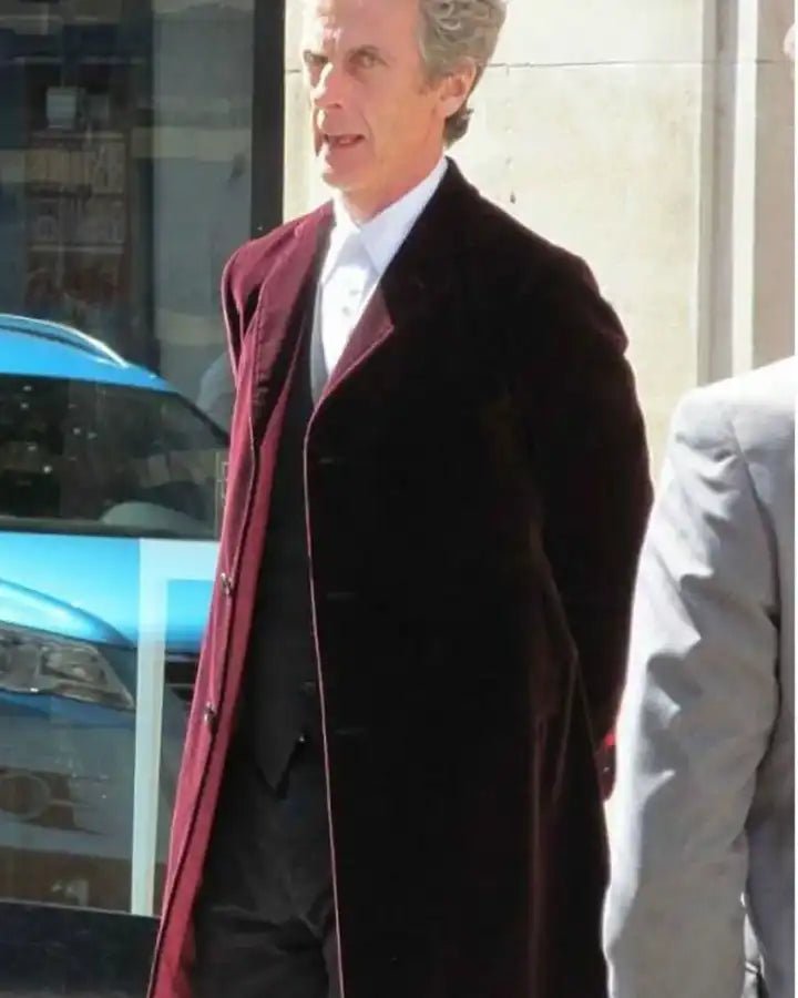 12 Doctor Maroon Velvet Coat