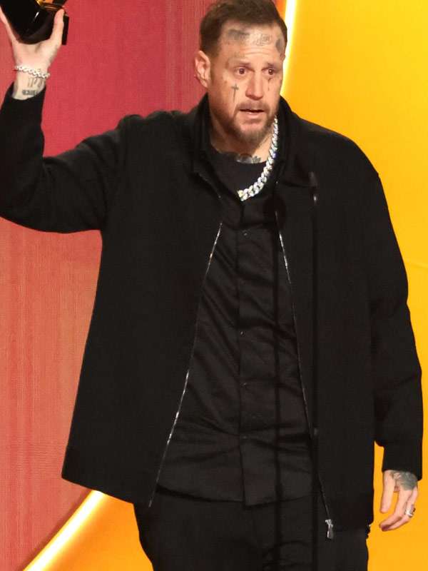 Grammy Award 2026 Jelly Roll Black Jacket
