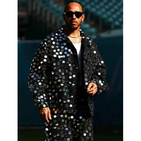 Lewis Hamilton Miami Grand Prix Sequin Jacket