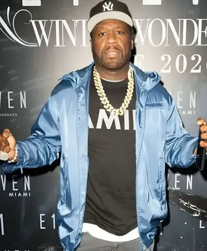 50 Cent New Year’s Eve Blue Jacket