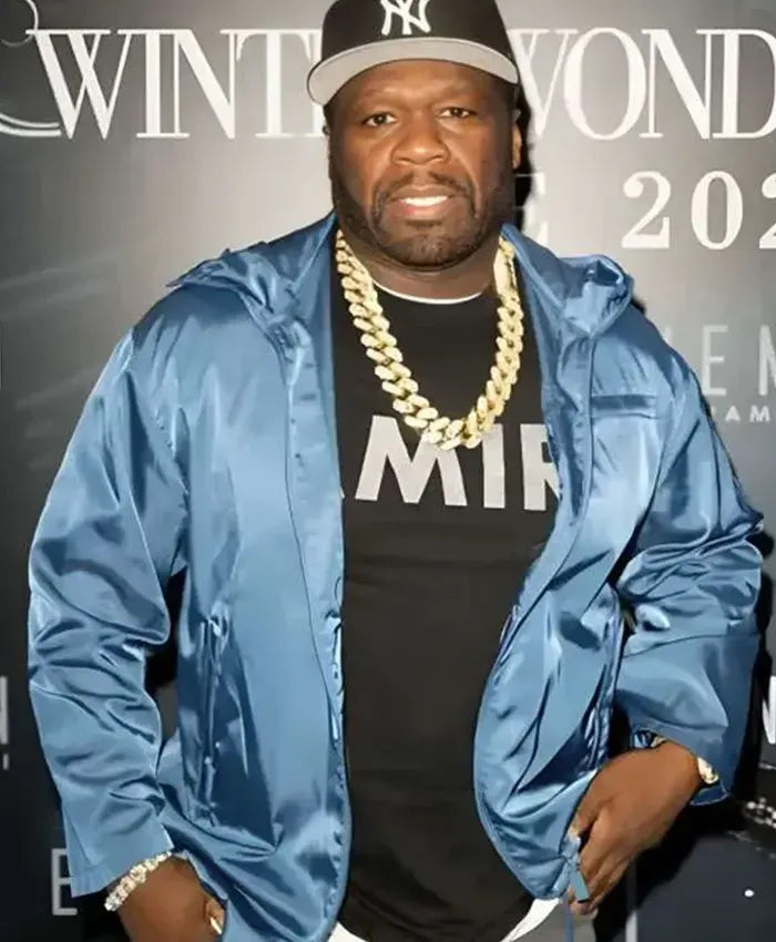 50 Cent New Year’s Eve Blue Jacket