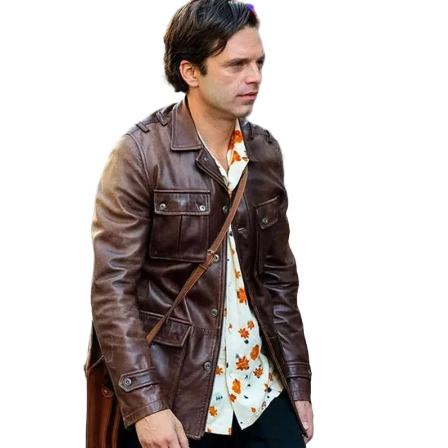 A Different Man Sebastian Stan Leather Jacket
