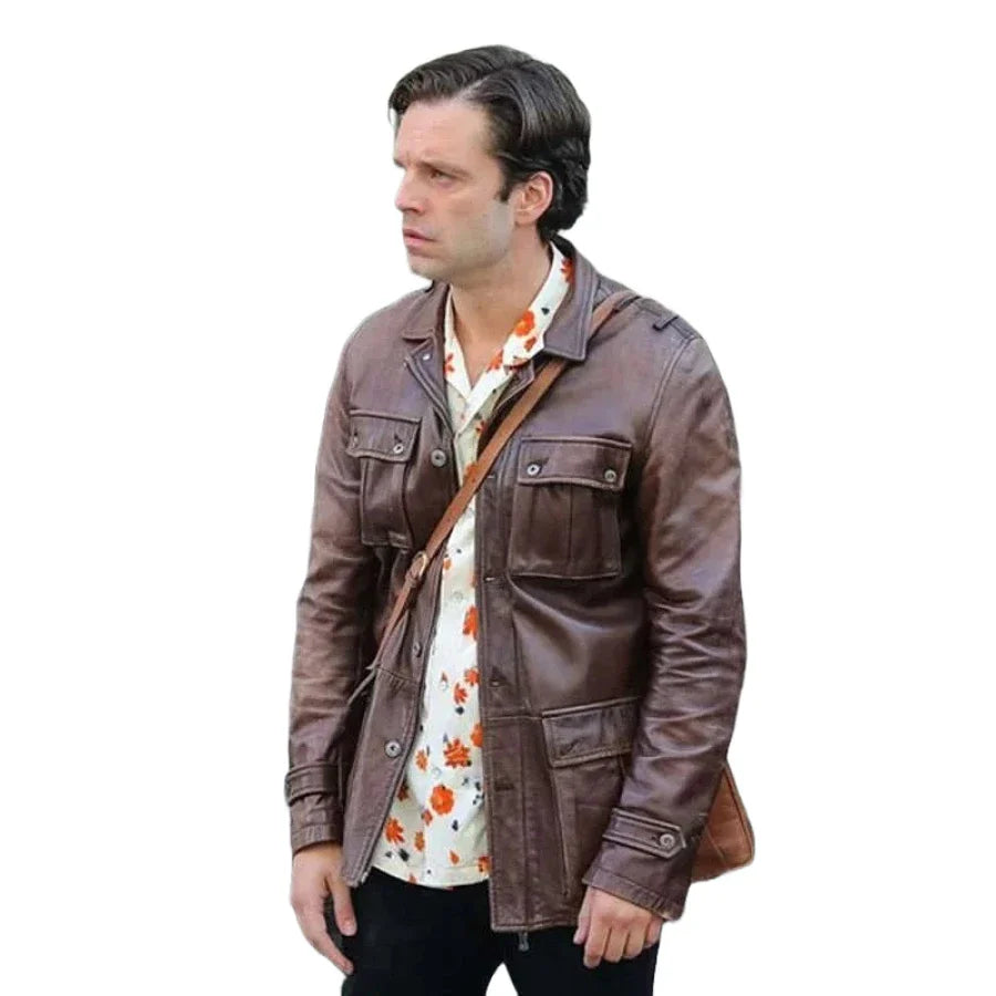 A Different Man Sebastian Stan Leather Jacket