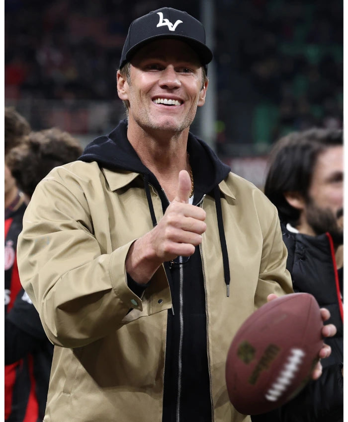 Ac Milan Tom Brady Brown Jacket