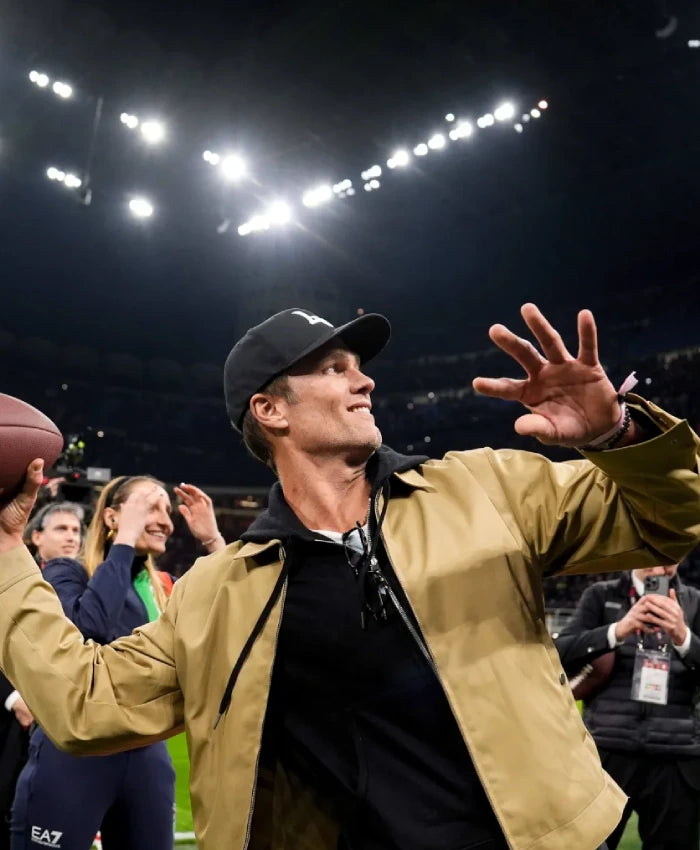 Ac Milan Tom Brady Brown Jacket