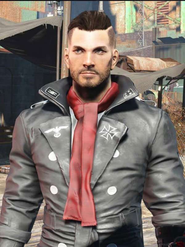 Airship Captain’s Belted Black Leather Coat