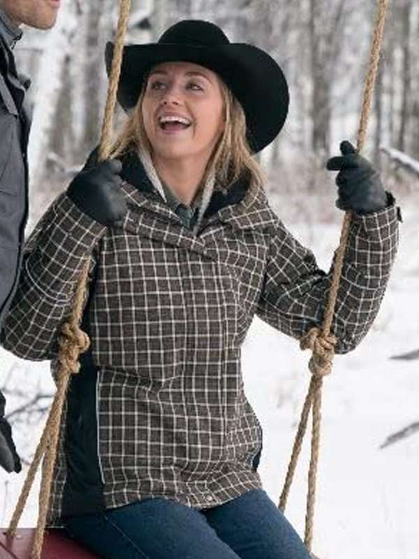 Amy Fleming Heartland Plaid Jacket