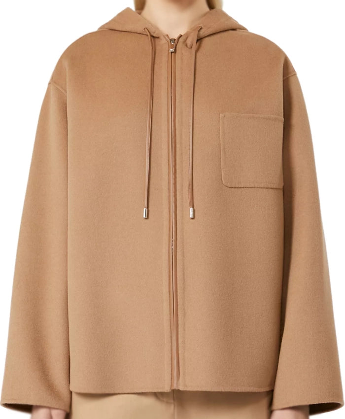 Elsbeth S03 Annaleigh Ashford Hooded Brown Jacket
