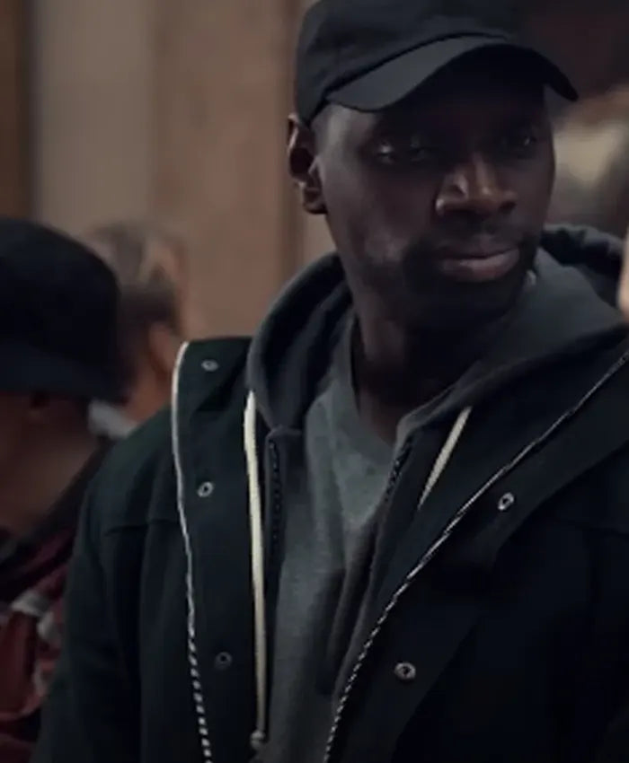 Arsene Lupin Omar Sy Cotton Black Jacket