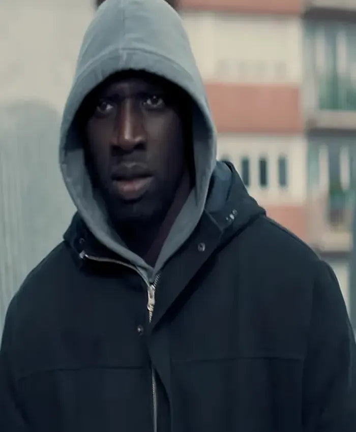 Arsene Lupin Omar Sy Cotton Black Jacket