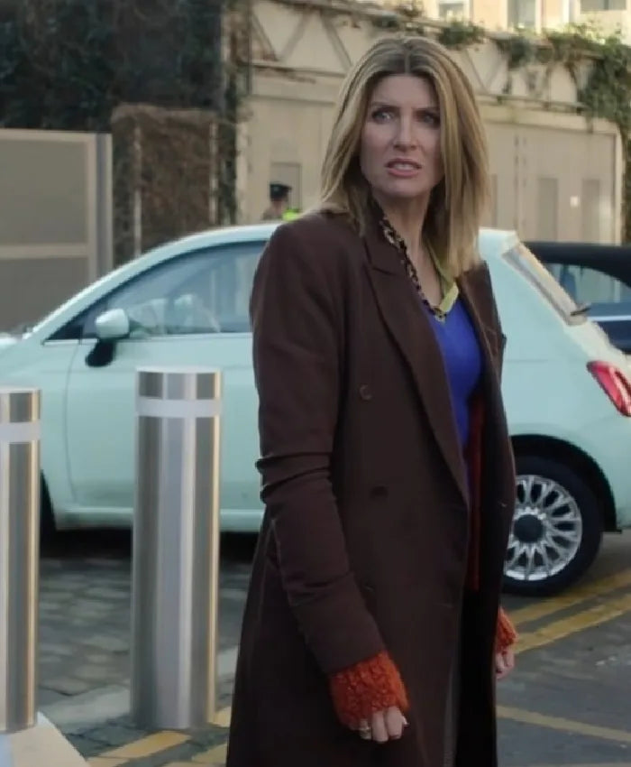 Bad Sisters Sharon Horgan Brown Wool Coat