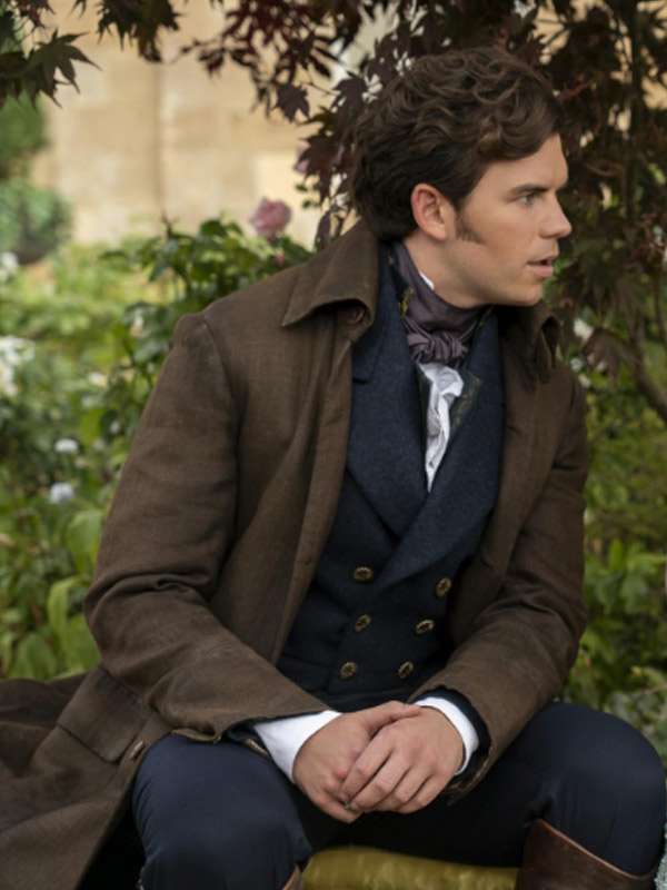 Bridgerton S03 Colin Bridgerton Brown Trench Coat