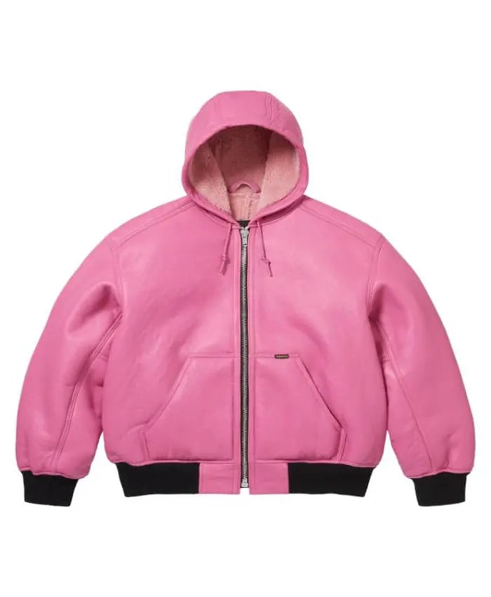 Supreme Schott Hooded Leather Jacket
