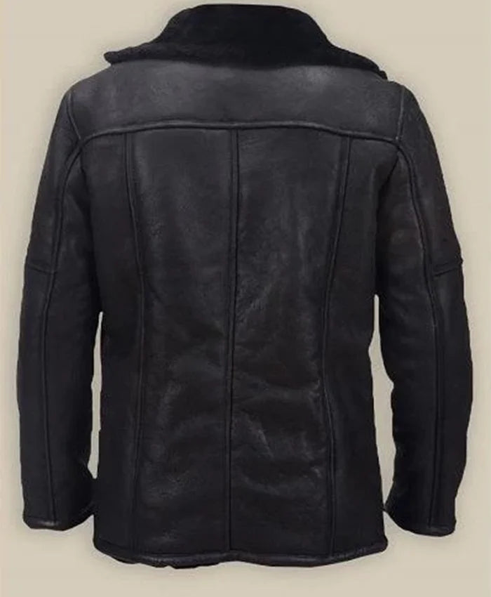 Carlos Three Pockets Buttoned Closure Shearling Jacket