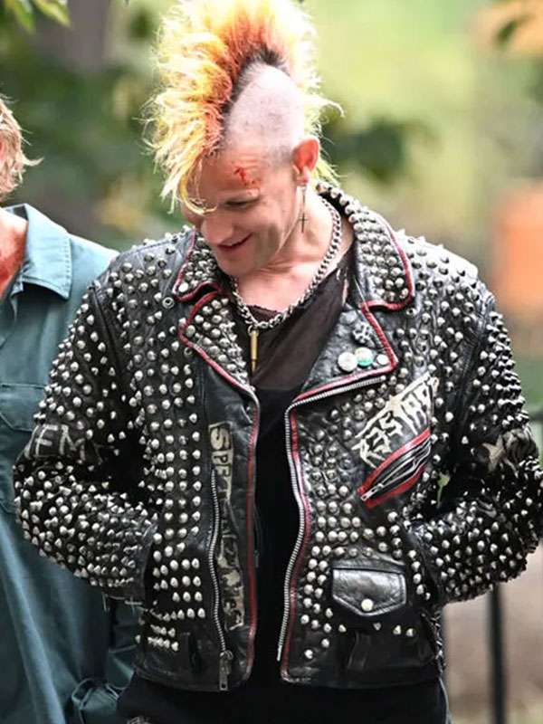 Matt Smith Caught Stealing Studded Leather Jacket