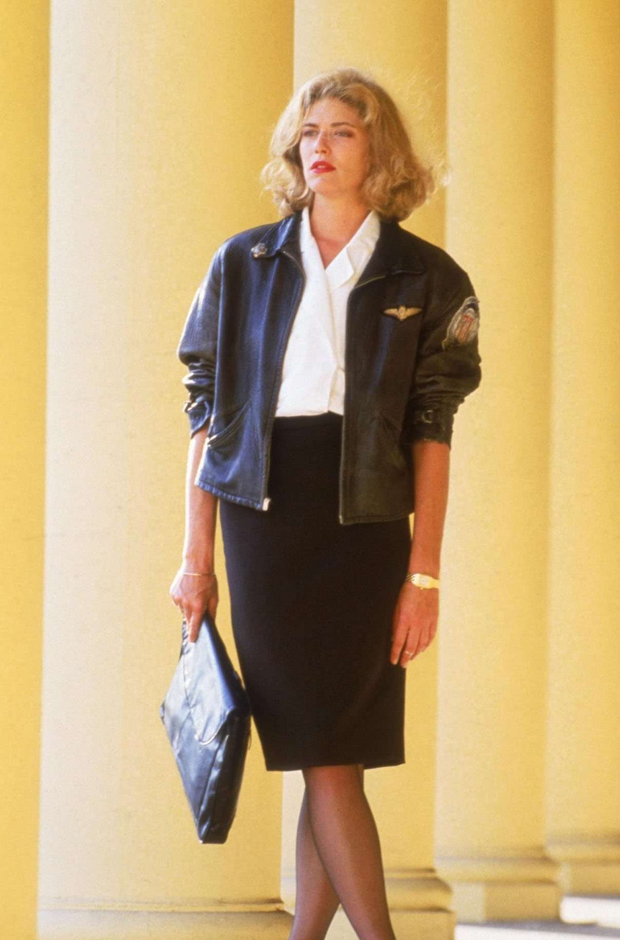 Kelly McGillis Top Gun Leather Jacket