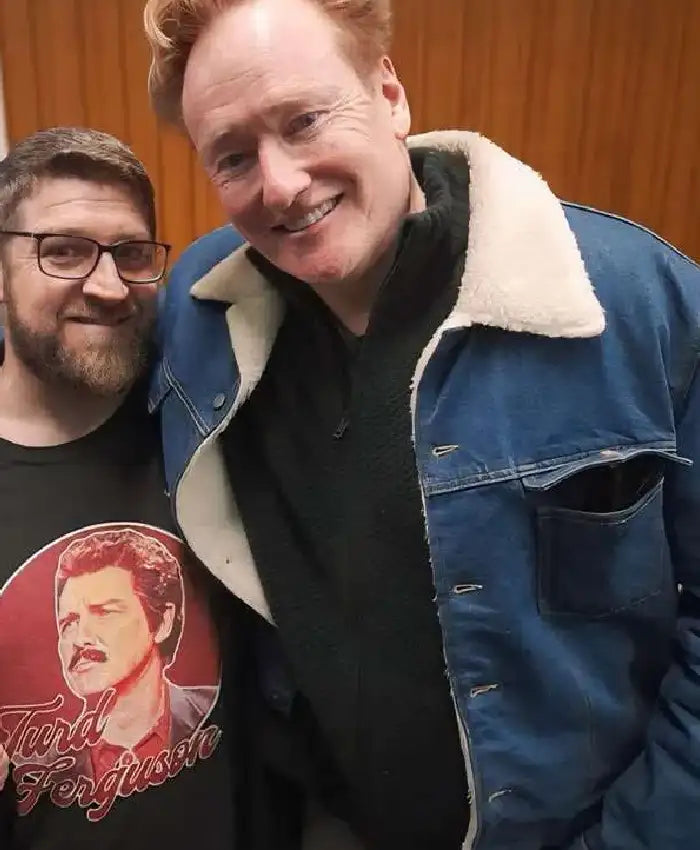 Conan O’Brien Must Go Sherpa Denim Jacket