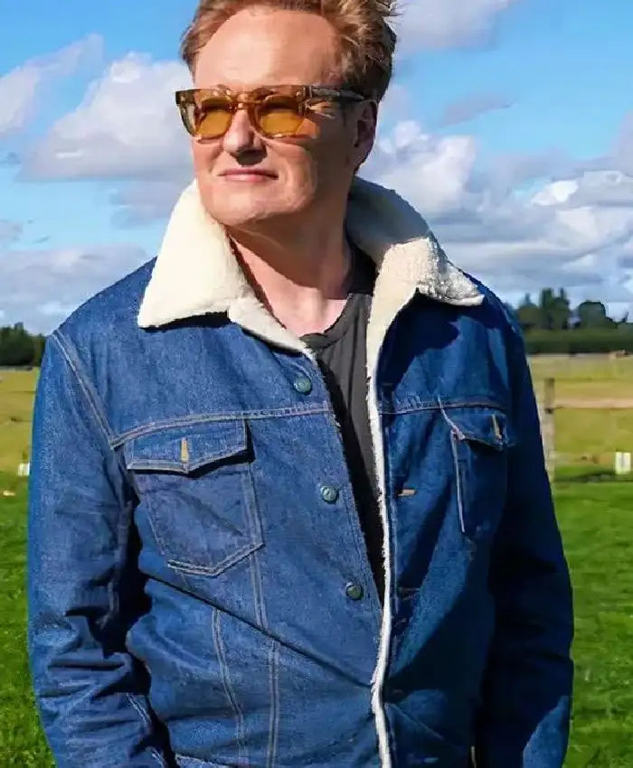 Conan O’Brien Must Go Sherpa Denim Jacket
