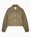 Cush Jumbo Criminal Record 2024 Green Cropped Jacket