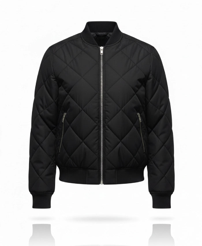 Cush Jumbo Criminal Record S02 Black Quilted Jacket