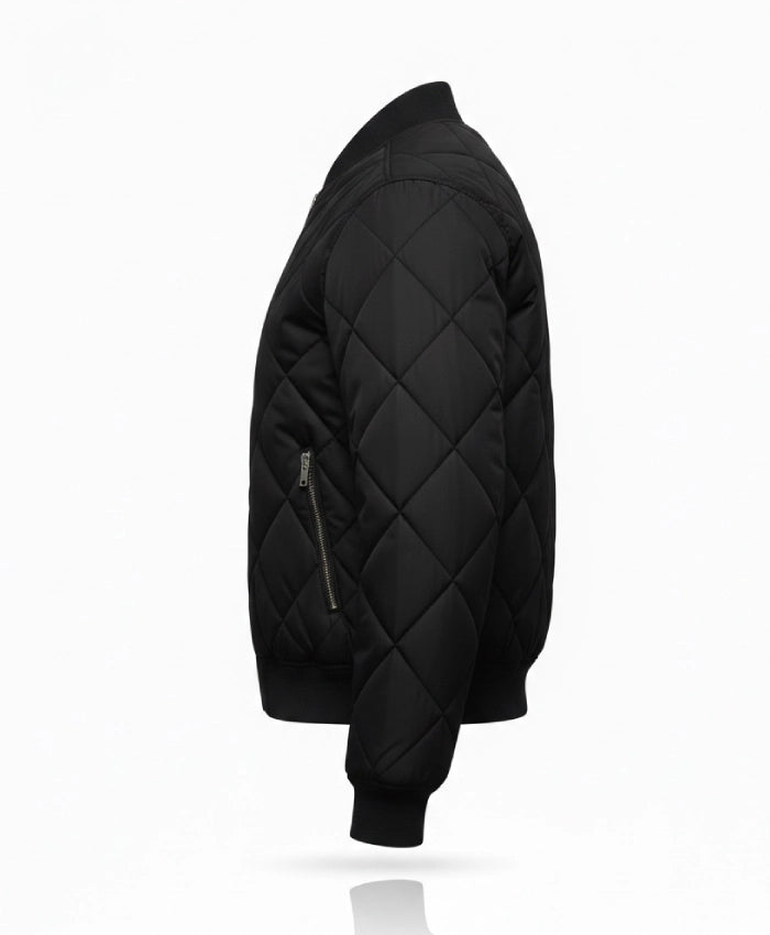 Cush Jumbo Criminal Record S02 Black Quilted Jacket