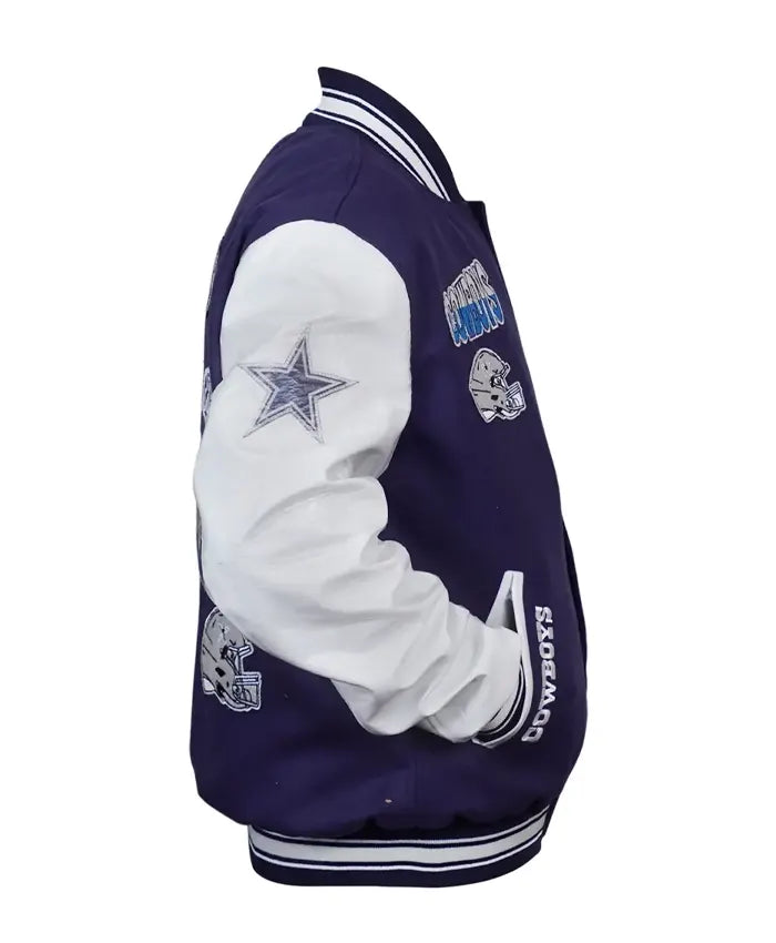 Dallas Cowboys Turn It Up Classic Varsity Jacket