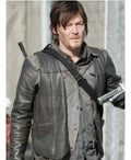 The Walking Dead Norman Reedus Black Leather Vest