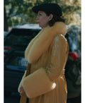 Elsbeth S03 Carrie Preston Yellow Leather Coat