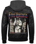 Free Venezuela Black Leather Jacket