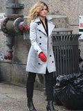 Camren Bicondova Gotham White Trench Coat