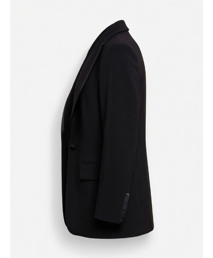 Hannah Waddingham Draped Off The Shoulders Black Blazer