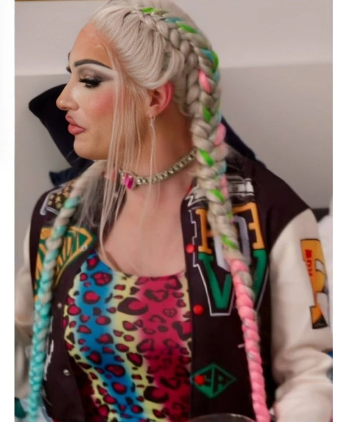 House of Villains S03 Plane Jane Patch Varsity Jacket