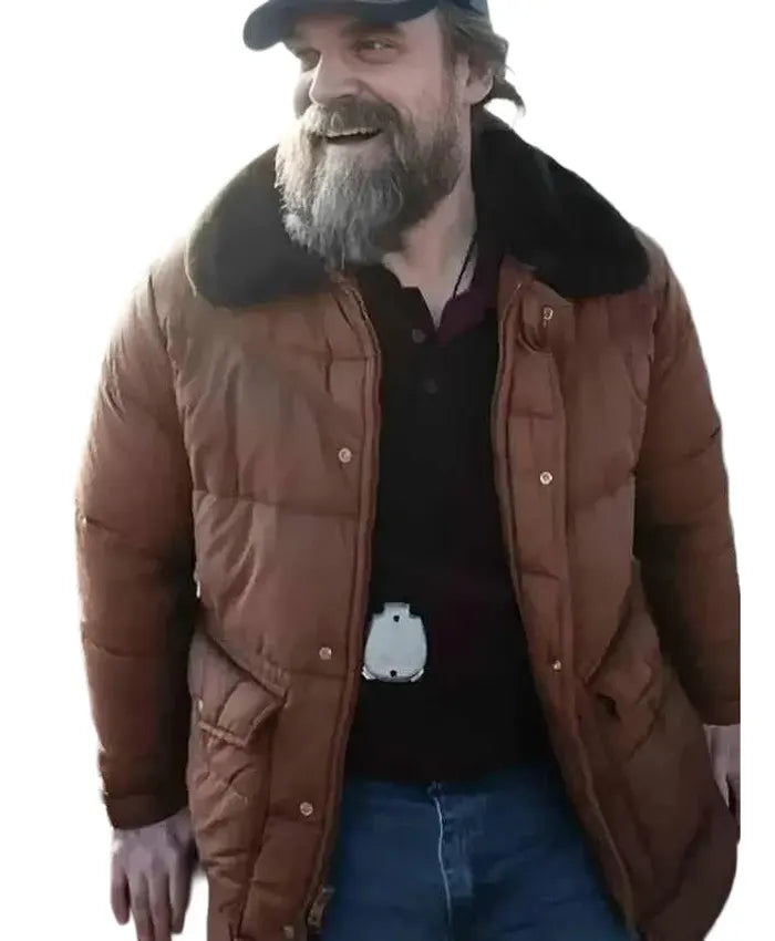 Stranger Things S05 David Harbour Puffer Jacket