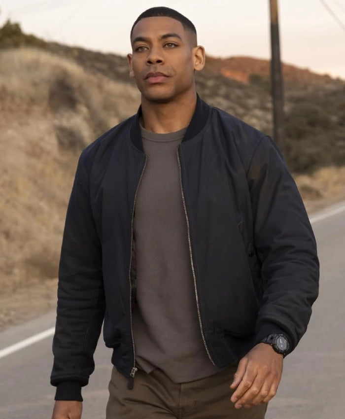 Aaron Pierre Lanterns Bomber Jacket