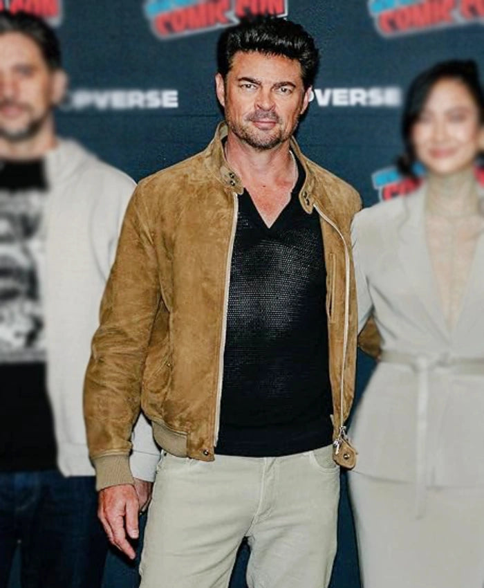 Karl Urban Mortal Kombat 2 Brown Suede Jacket