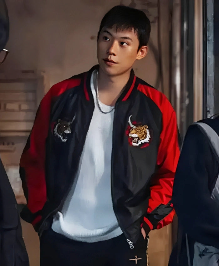 Kim Sung Cheol Gold Land Varsity Jacket