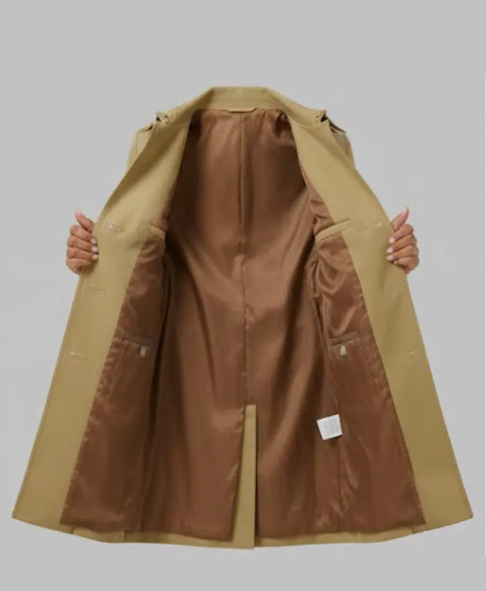 Maxxed Out S01 Leah Collins Beige Coat