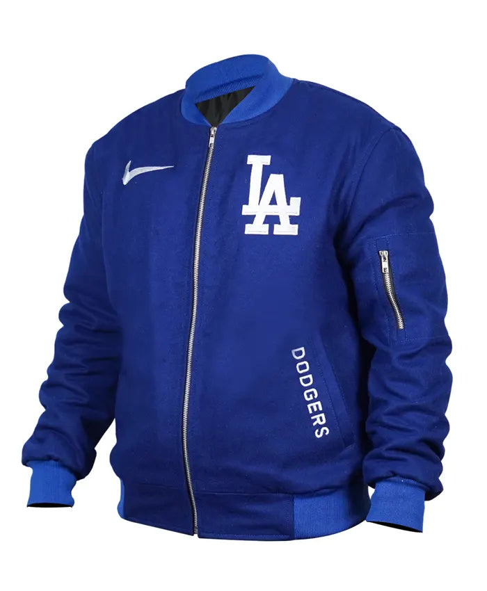 Los Angeles Dodgers Dugout Blue Bomber Jacket