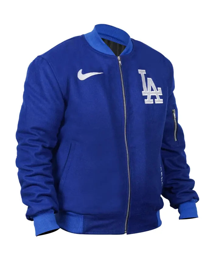 Los Angeles Dodgers Dugout Blue Bomber Jacket