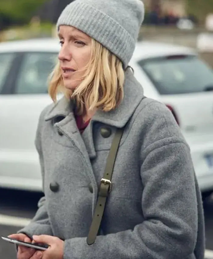 Lupin Claire Grey Wool Coat
