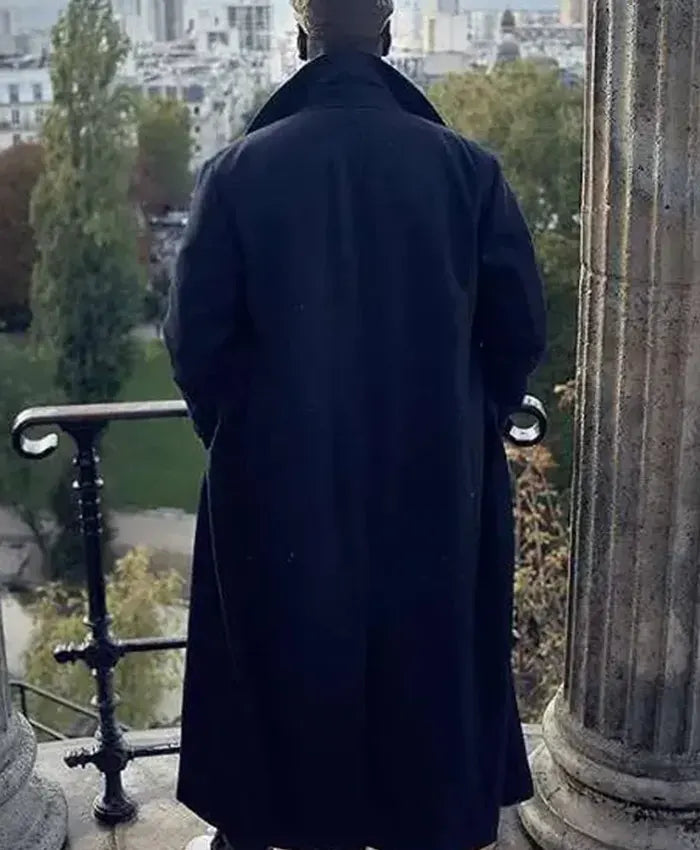 Lupin S01 Assane Black Long Coat