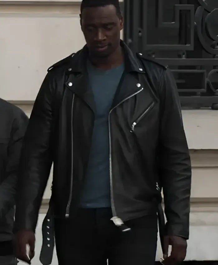 Lupin S03 Assane Black Leather Jacket
