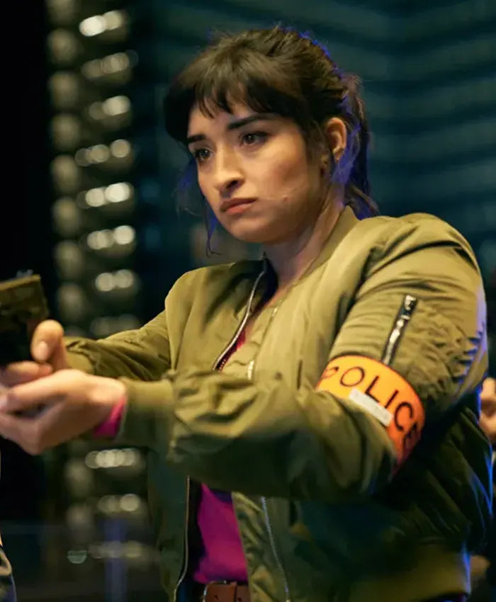 Lupin S03 Sofia Belkacem Green Jacket