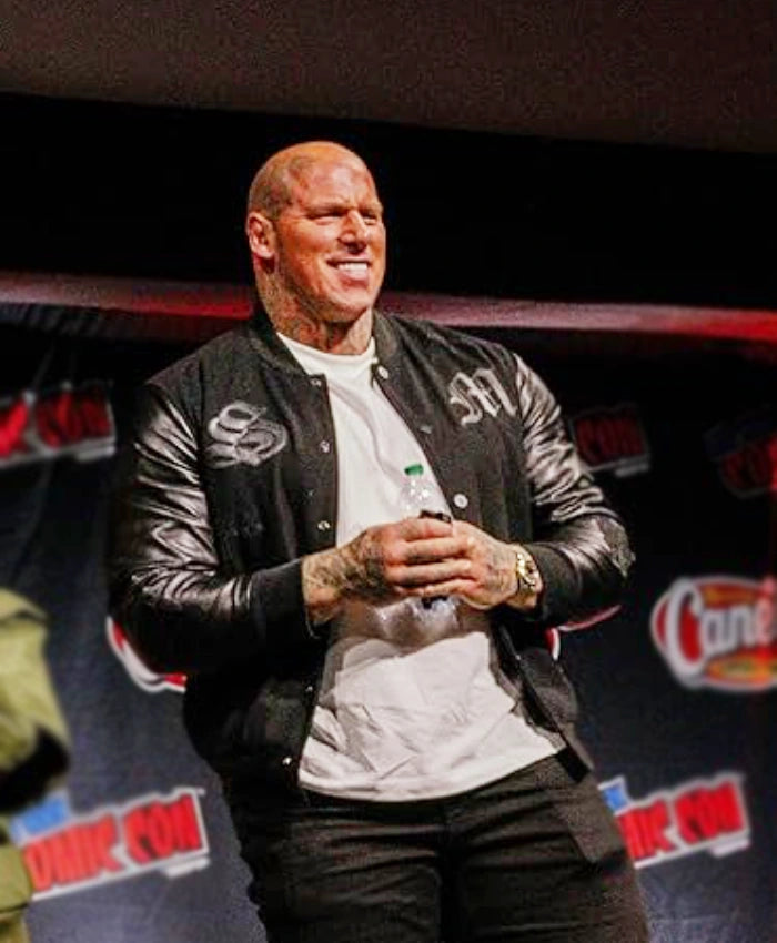 Martyn Ford Mortal Kombat 2 Black Varsity Jacket