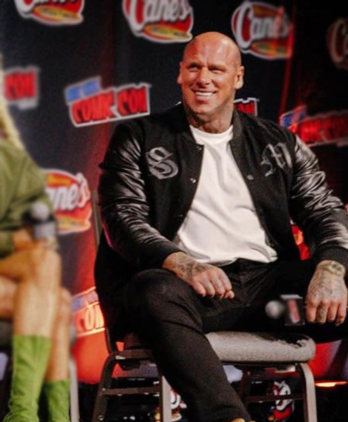 Martyn Ford Mortal Kombat 2 Black Varsity Jacket