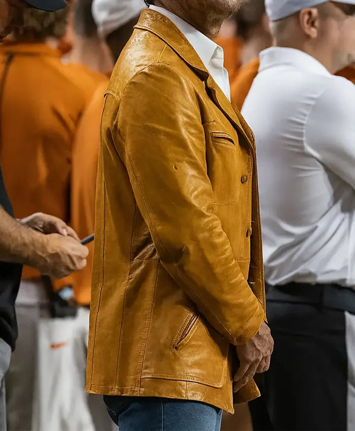 Matthew McConaughey Leather Brown Jacket