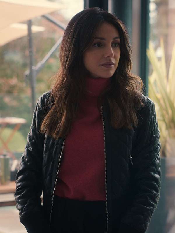 Maya Stern Fool Me Once S01 Black Leather Jacket