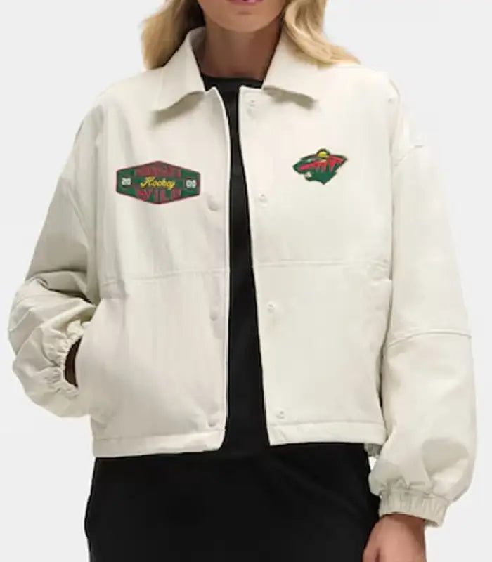 Minnesota Wild Heathered Bone Coach’s Jacket